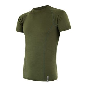 SENSOR MERINO ACTIVE pánské triko kr.rukáv safari green