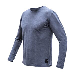 SENSOR MERINO LITE pánské triko dl.rukáv mottled blue