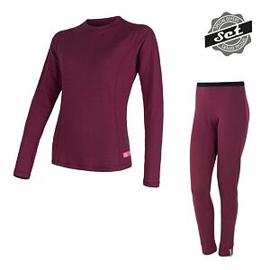 SENSOR SET MERINO DF dámský dlouhý rukáv + spodky