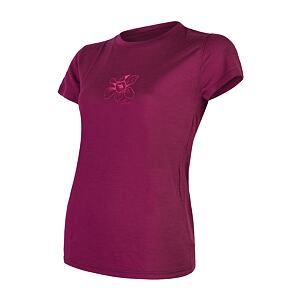 SENSOR MERINO ACTIVE ORCHID dámské triko kr.rukáv lilla