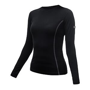 SENSOR MERINO ACTIVE dámské triko dl.rukáv černá