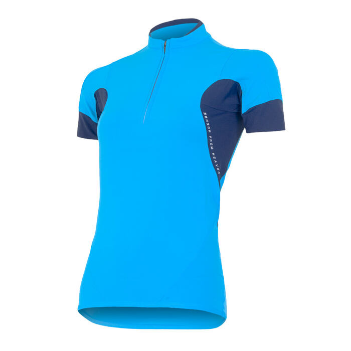 SENSOR DRES PROFI kr. rukáv dámský tyrkys/modrá