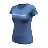 SENSOR MERINO AIR HILLS dámské triko kr.rukáv riviera blue