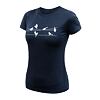 SENSOR MERINO ACTIVE SONGBIRDS dámské triko kr.rukáv deep blue