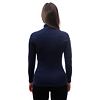 SENSOR MERINO UPPER dámská mikina krátký zip deep blue