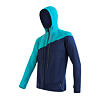 SENSOR TECNOSTRETCH pánská mikina celozip s kapucí deep blue/pagoda blue