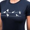 SENSOR MERINO ACTIVE SONGBIRDS dámské triko kr.rukáv deep blue